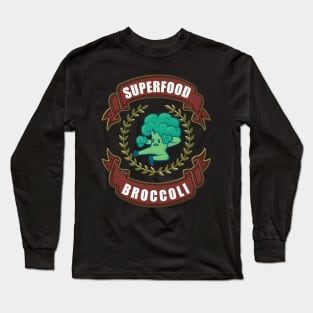 Avocado Vegan Superfood Vegetarian Superhero Long Sleeve T-Shirt